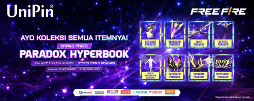 Koleksi Semua Item di Paradox Hyperbook Pakai Voucher UniPin Mulai Dari 9 Diamonds!
